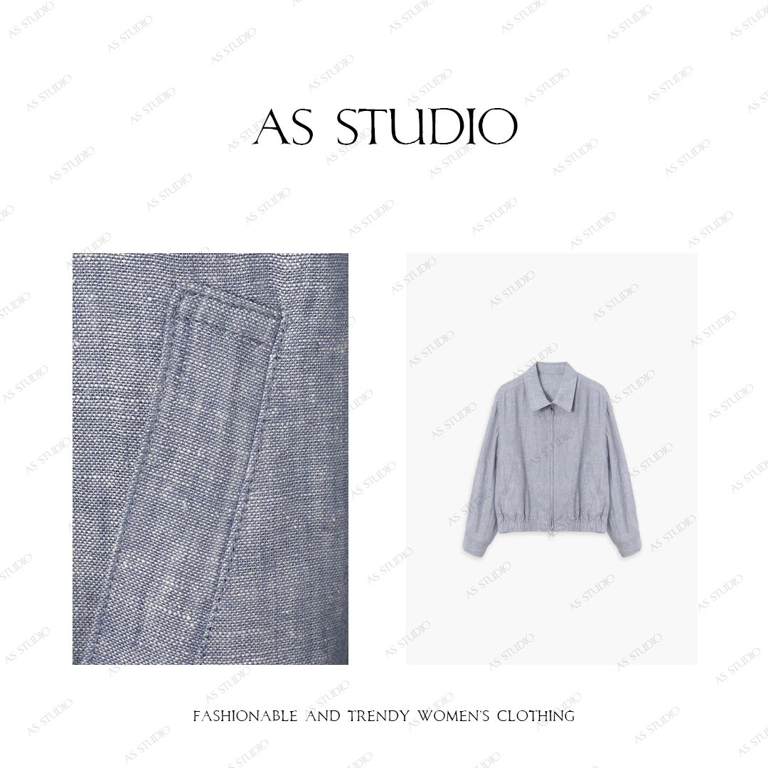 【AS晴山】25新经典款亚麻防晒清爽夹克AS25CWT3425