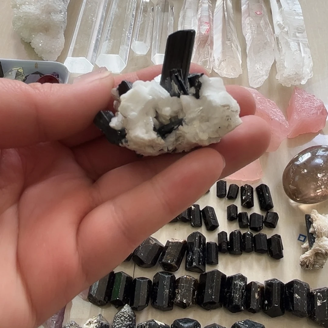 碧玺珠宝奇石银S925镶嵌