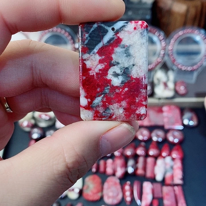 天然辰砂天然朱砂无事牌11