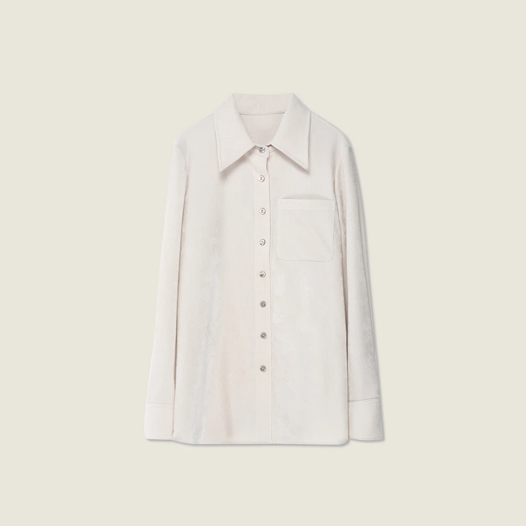 菠萝宝宝yuna【雪尼尔】ZJ4雪尼尔长袖衬衫