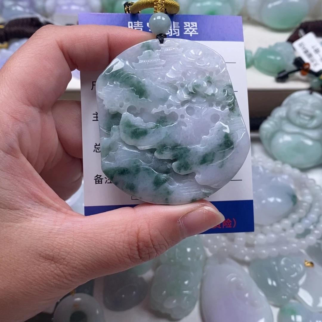 翡翠未镶嵌颈饰天然翡翠