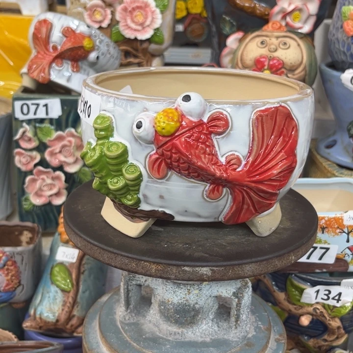 紫砂花盆粗陶材质多肉花盆