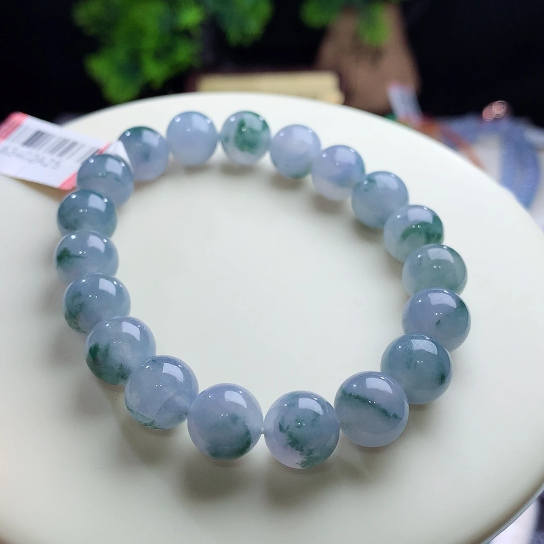 未镶嵌手串翡翠强推！实力白绳不失紫！卡10mm浓紫飘花