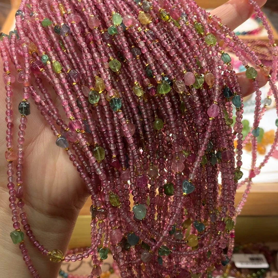 项链未镶嵌碧玺多样性发其一