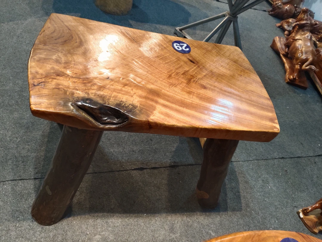 复古结实家用松木实木换鞋凳矮凳