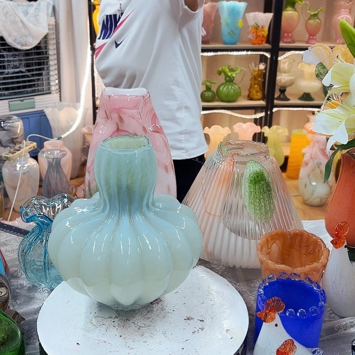琉璃夜场花瓶摆件不完美