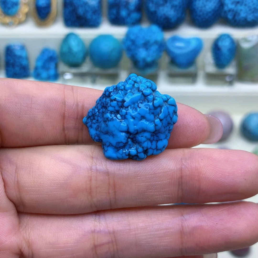 未镶嵌绿松石三彩随行