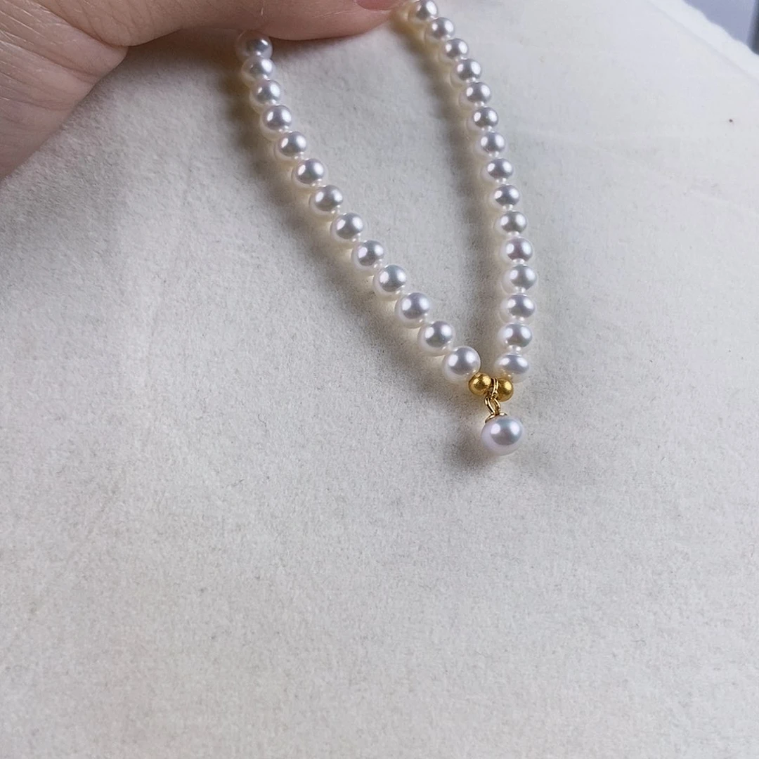 淡水珍珠手绳银S925镶嵌