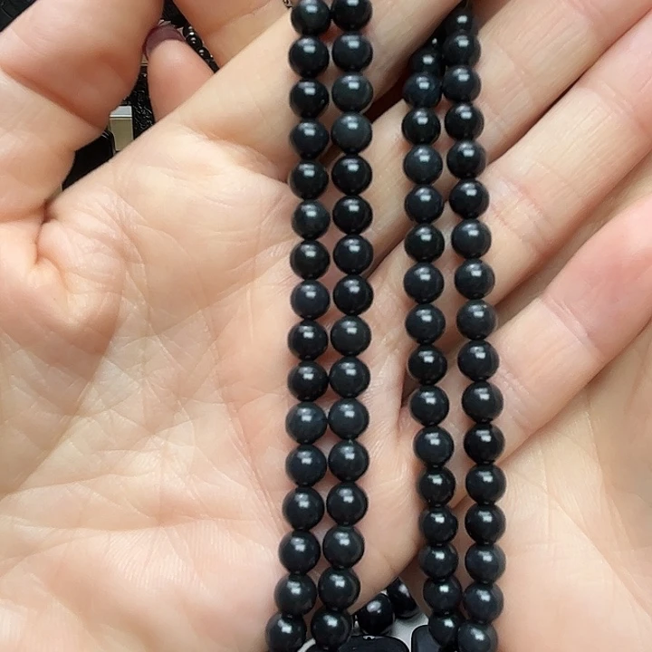 和田玉（墨玉）未镶嵌手链卡6。108福利款