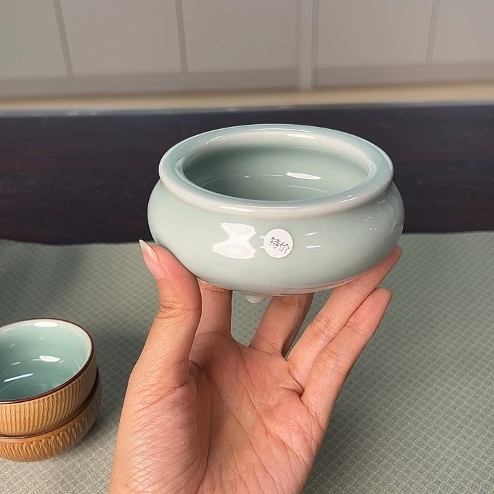 龙泉云间青瓷小米茶器