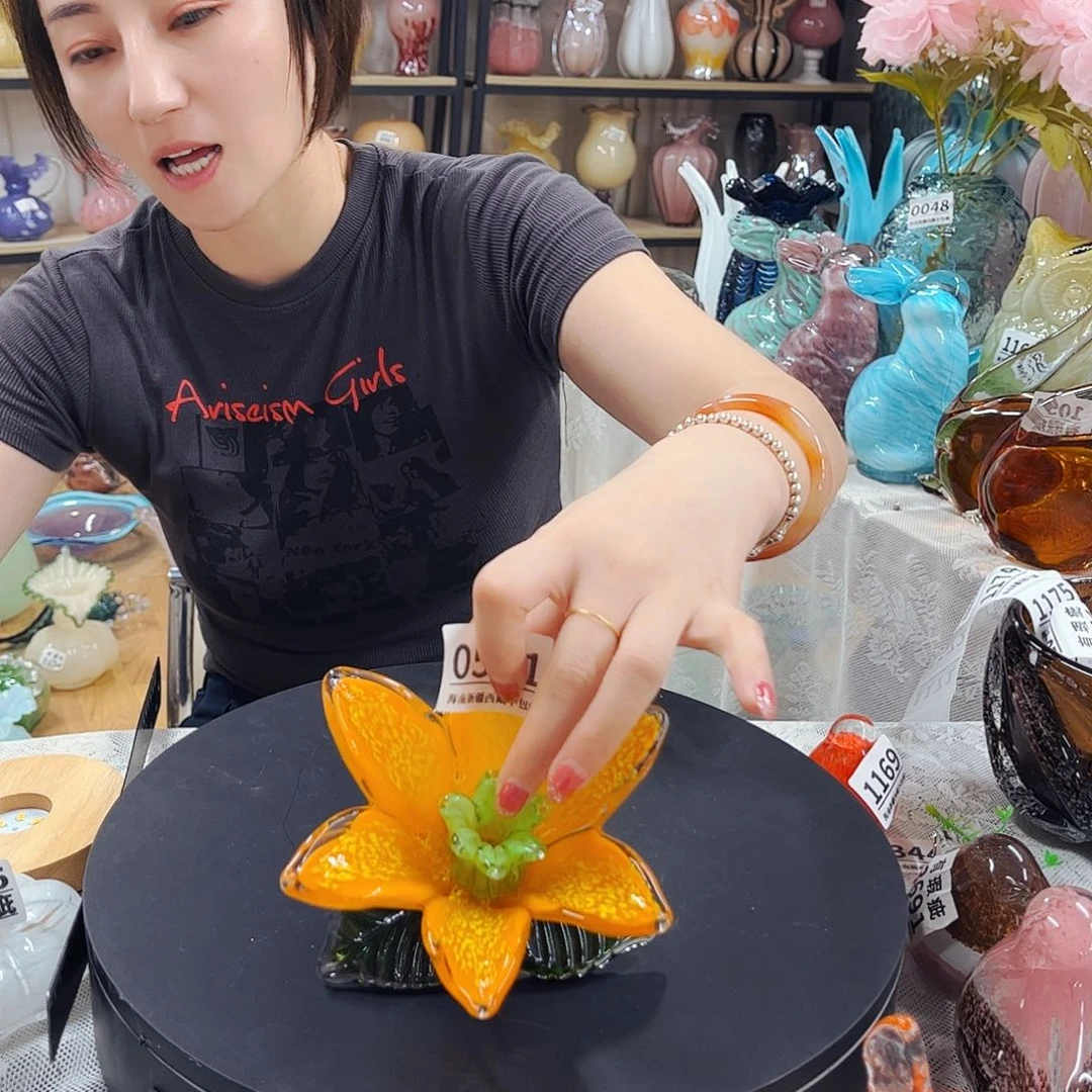 0571花 家悦琉璃花器摆件