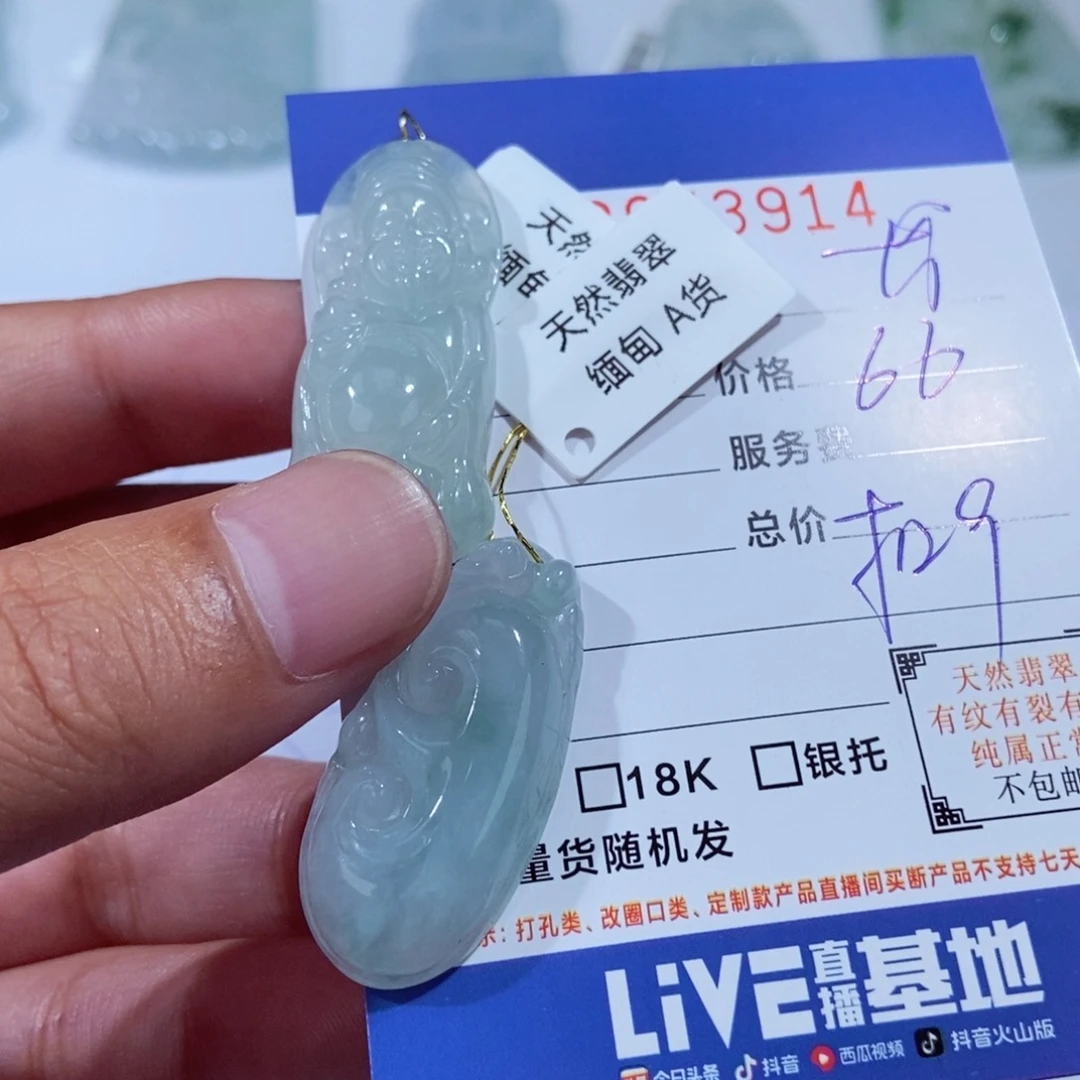 翡翠未镶嵌颈饰龙**下