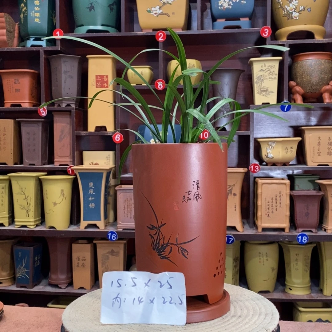 紫砂艺术紫砂花盆