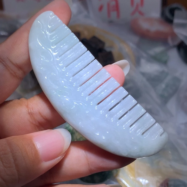 翡翠未镶嵌颈饰保真天然A货翡翠