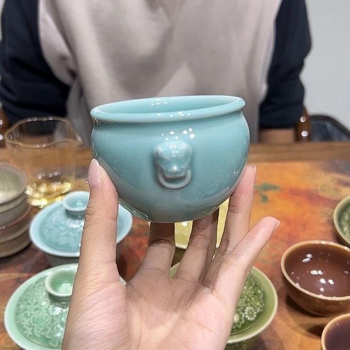 云间青瓷龙泉小米茶器