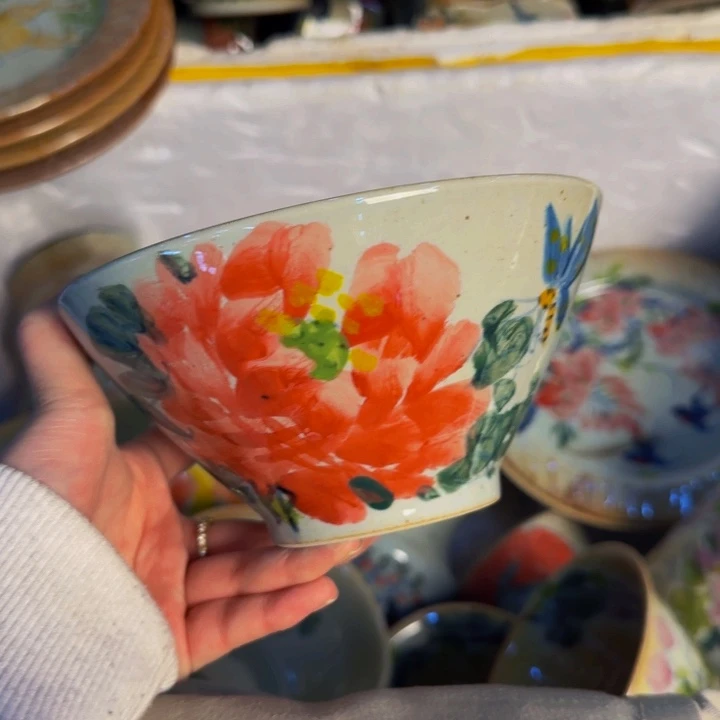 瓷片景德镇陶瓷手工手绘