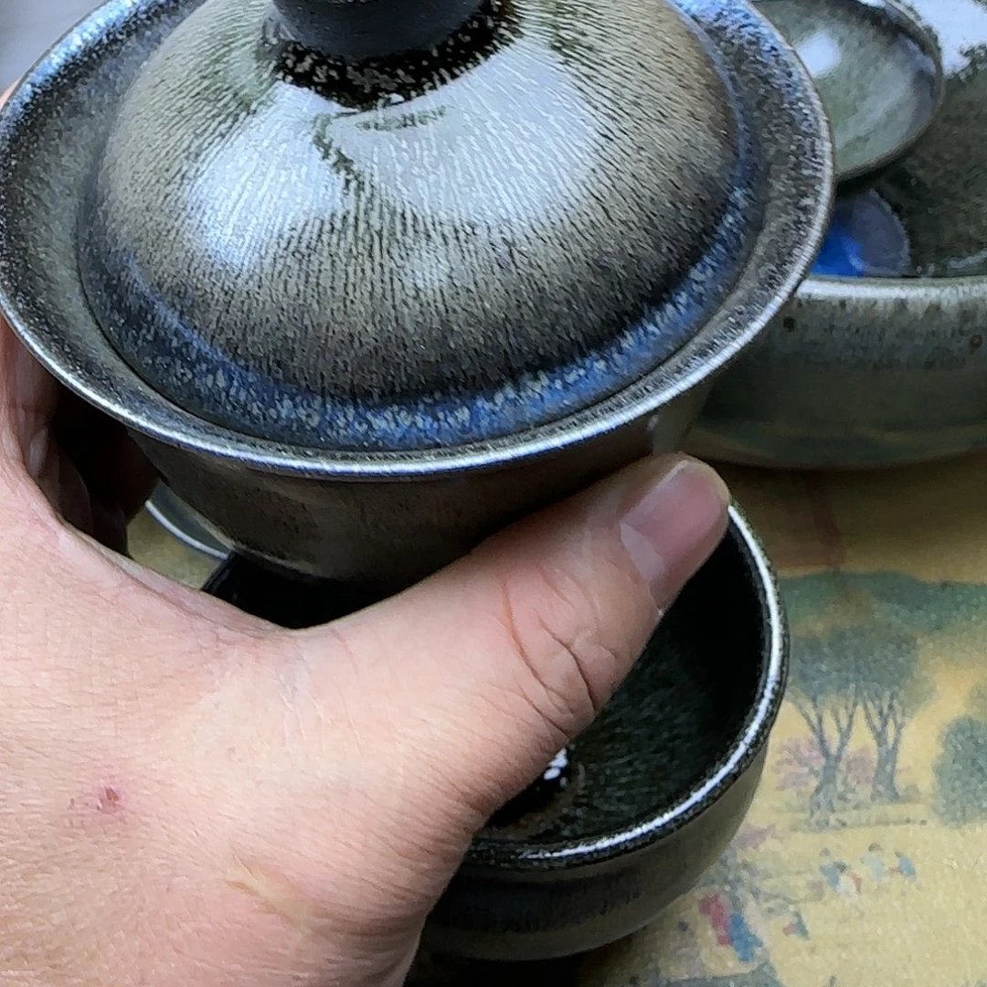 J***军茶盏建盏杯主人杯龙窑柴烧