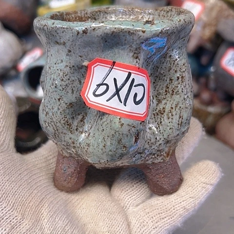 粗陶花盆手工花盆制作就这样