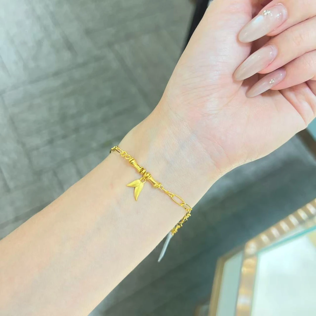 TS『节节高』 5G黄金足金999手链 S扣