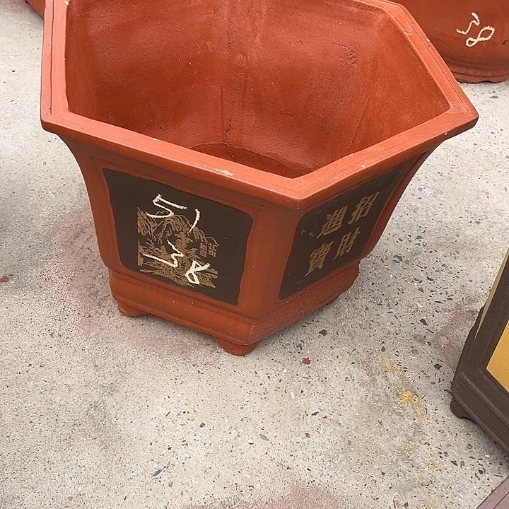 紫砂花盆，透气花盆
