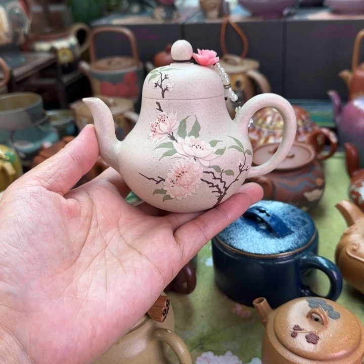 茶壶紫砂牡丹思婷