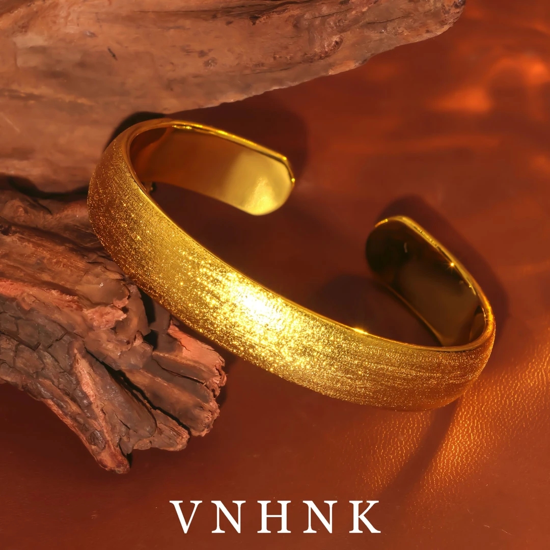 铜合金手镯 美可儿   N249   金色时尚个性百搭手镯