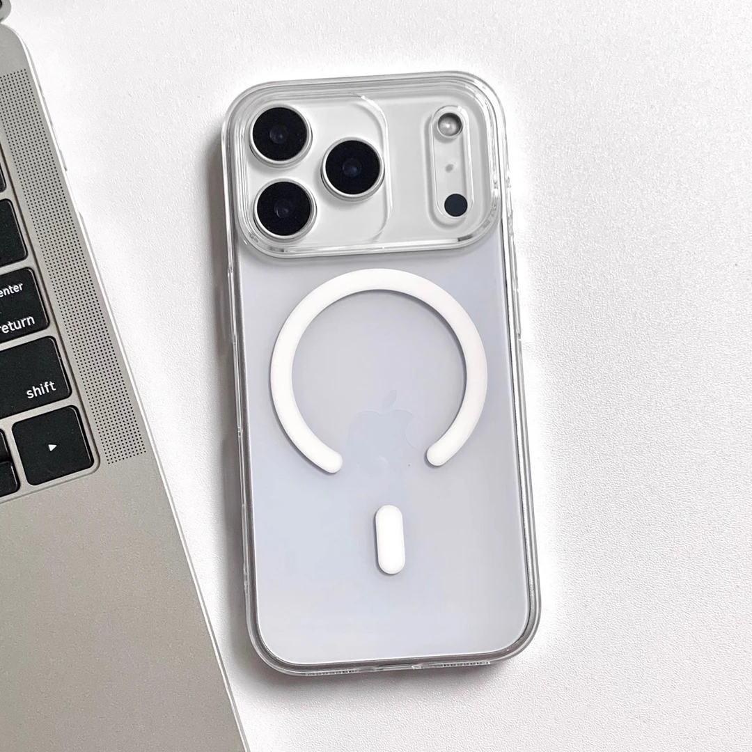 适用于苹果17promax全包手机壳高级感iphone16透明散热15plus磁吸
