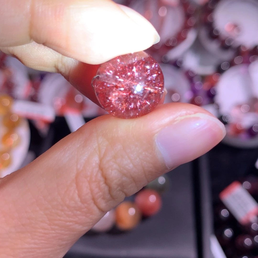 未镶嵌手链水晶红烟花13.8