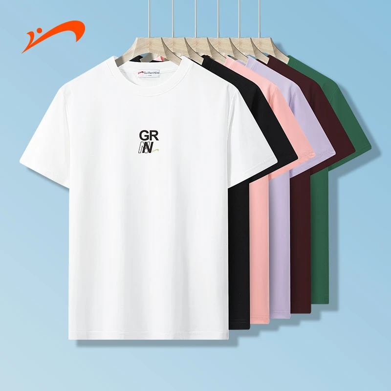 贵人鸟夏季短袖百搭男女同款时尚T恤休闲上衣女运动半袖8273