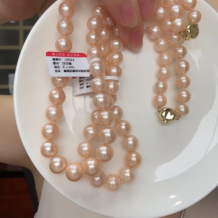 银S925镶嵌淡水珍珠颈饰多样性发一