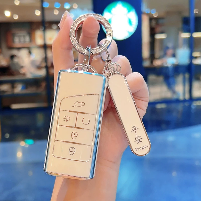 广汽传祺gs4钥匙套M8/M6车扣GS8/GS3/GA8全包GS5/GS7高档链PLUS壳