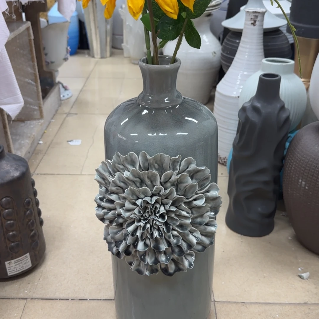 瓷片陶瓷工艺花瓶摆件