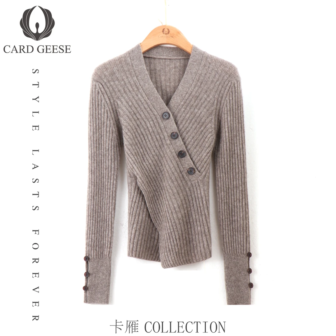 【小黑专属】新款设计感时尚百搭针织毛衣MYJ2-24S775-F6208