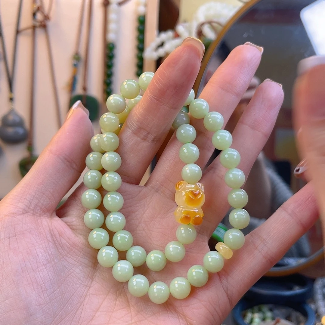 和田玉未镶嵌手链