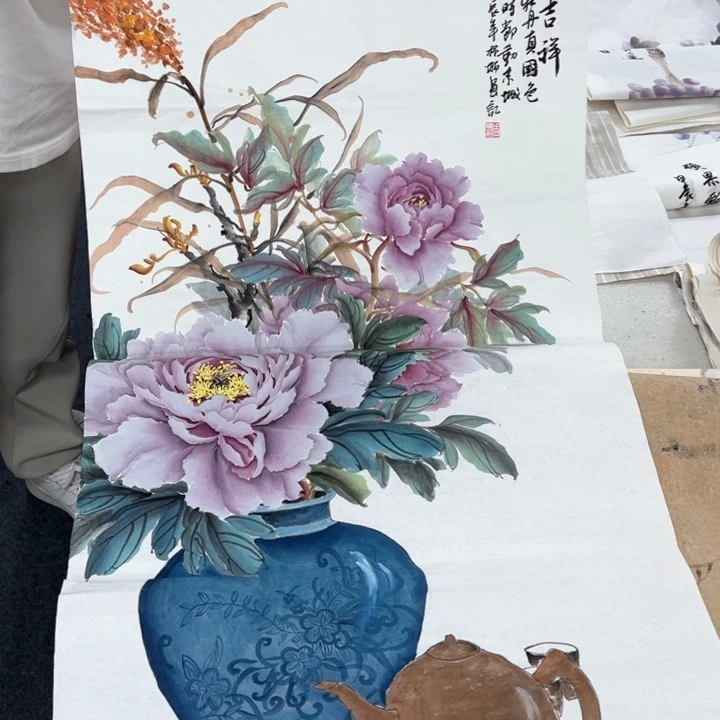 国画纯手绘作品欣赏图
