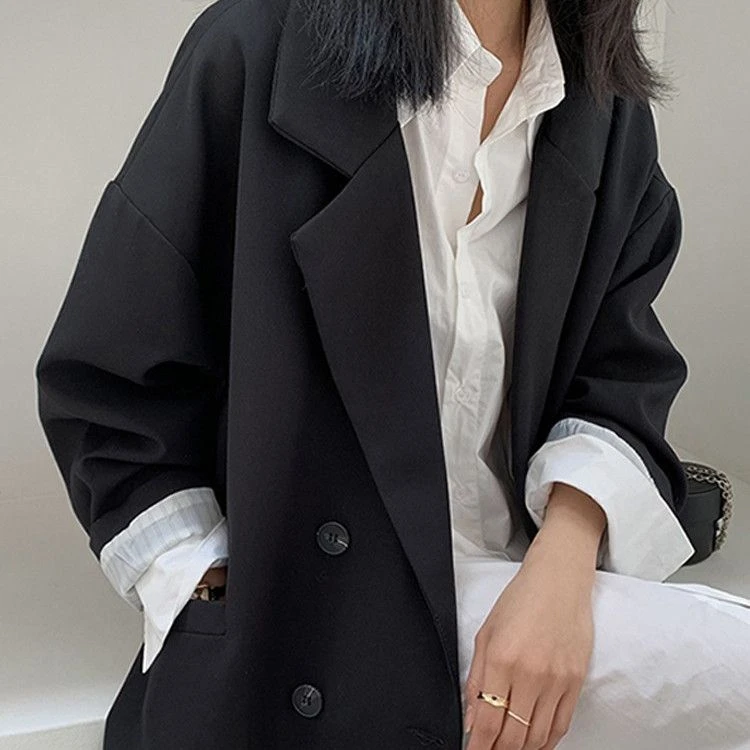 西装外套2024春秋季新款时尚韩版气质宽松西服休闲女上衣上衣