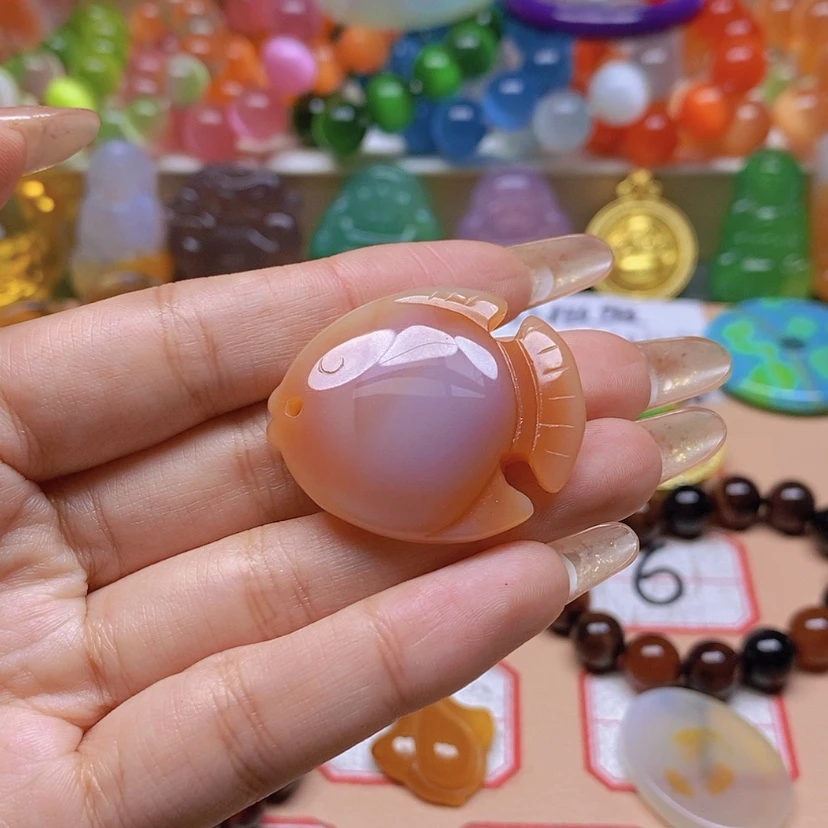 【闪购商品】玛瑙/玉髓玉牌未镶嵌清*