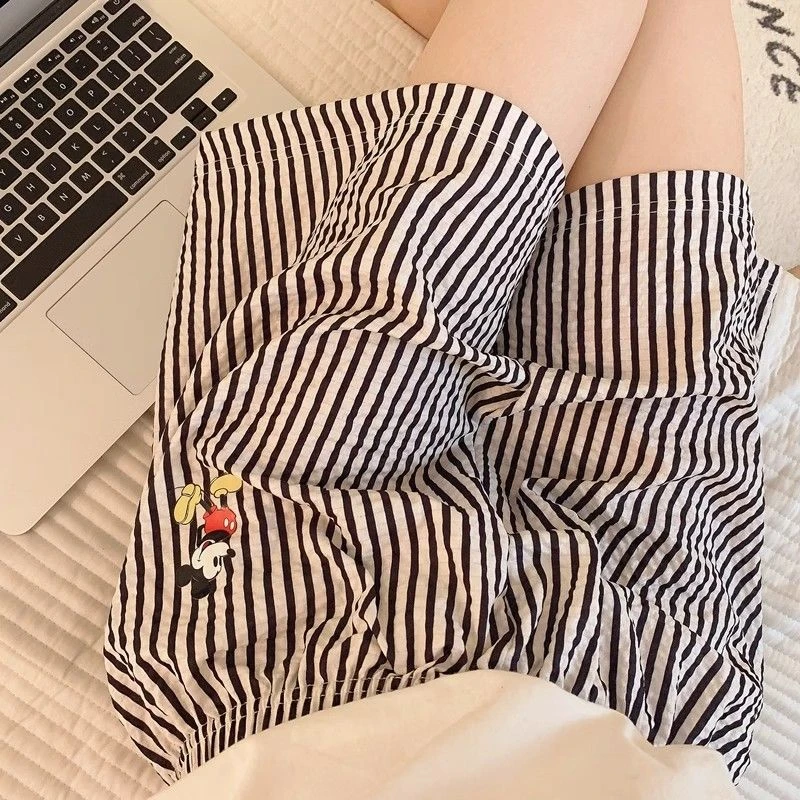 夏季可爱宽松睡裤薄款短裤情侣家居小新裤睡衣女款爆款2025新款