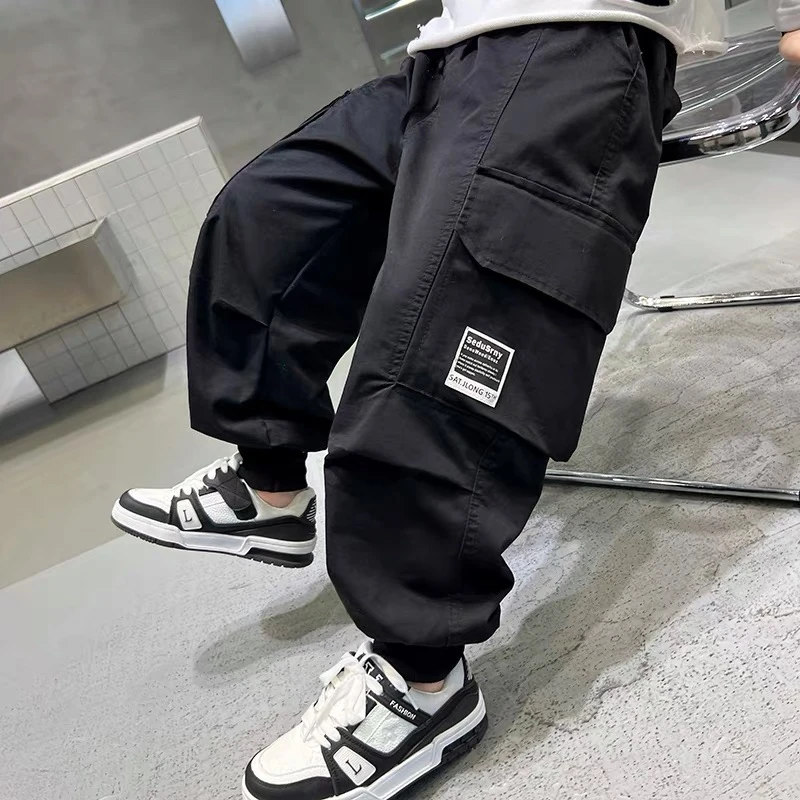 102 男童休闲工装裤子春秋款炸街痞工装裤