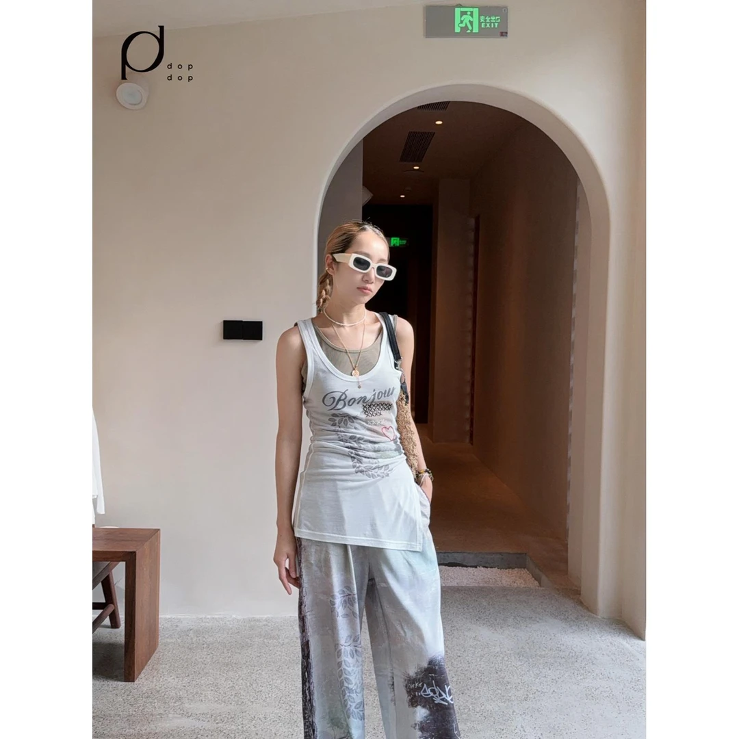 CHEER UP UNIFORM2025春夏法式风情假两件背心959dopdop