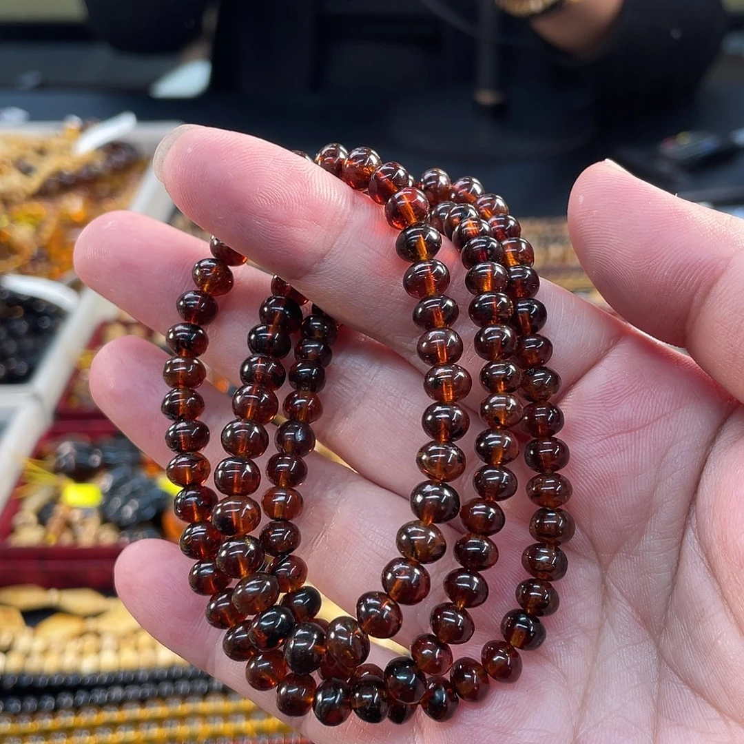 琥珀未镶嵌裸石6mm