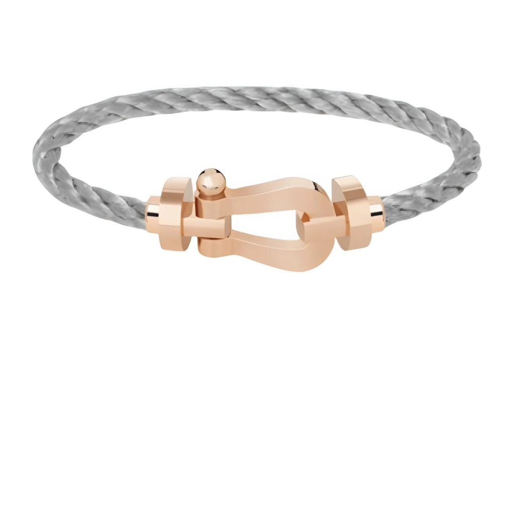 99新 FRED/斐登 Fred 玫瑰金无钻大号手绳16号