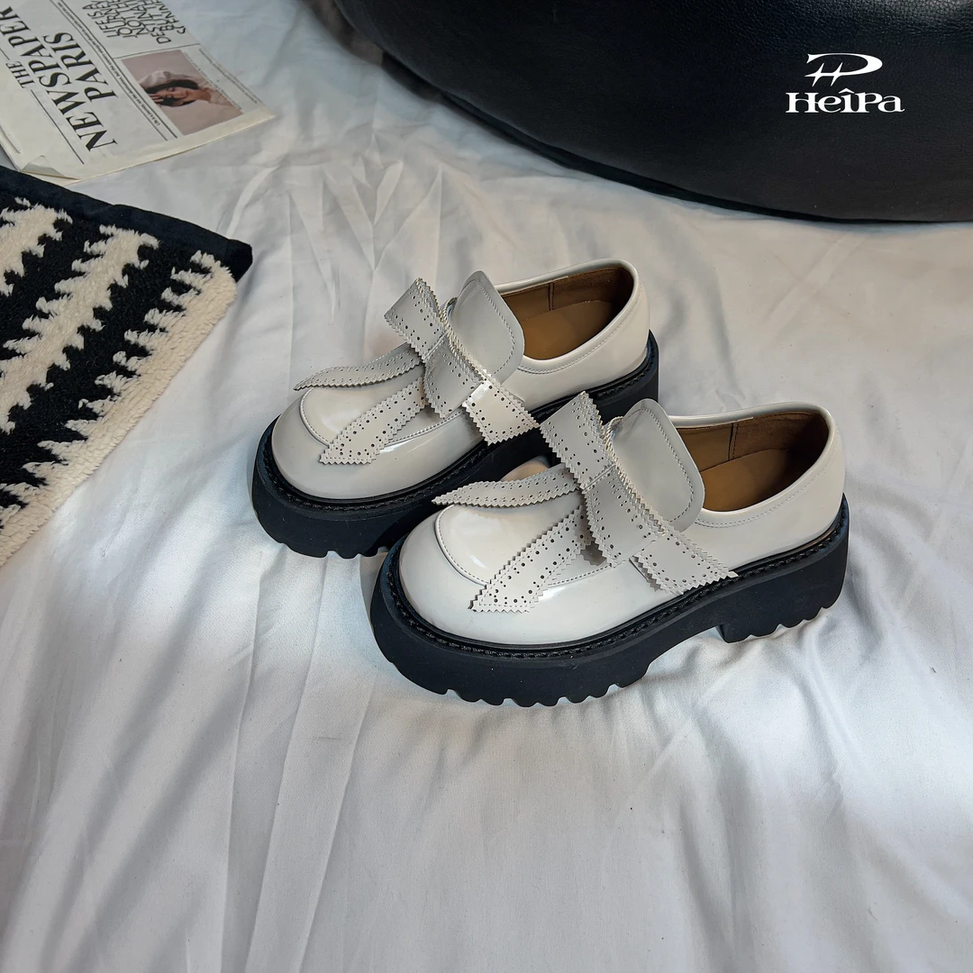 【HeiPa】广州安暖春季穿新款厚底带时尚韩版靴子女款