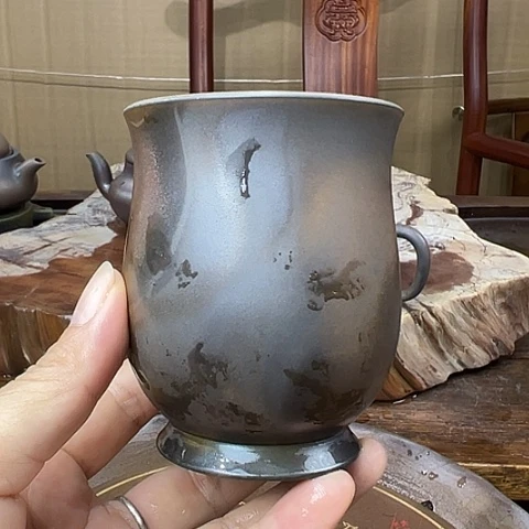 戬谷龙窑柴烧茶杯113