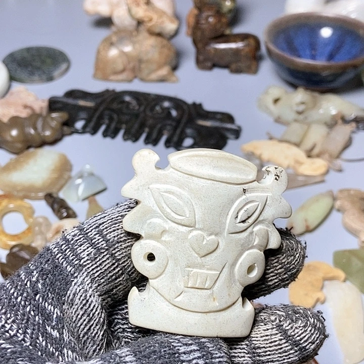 和田玉未镶嵌颈饰146