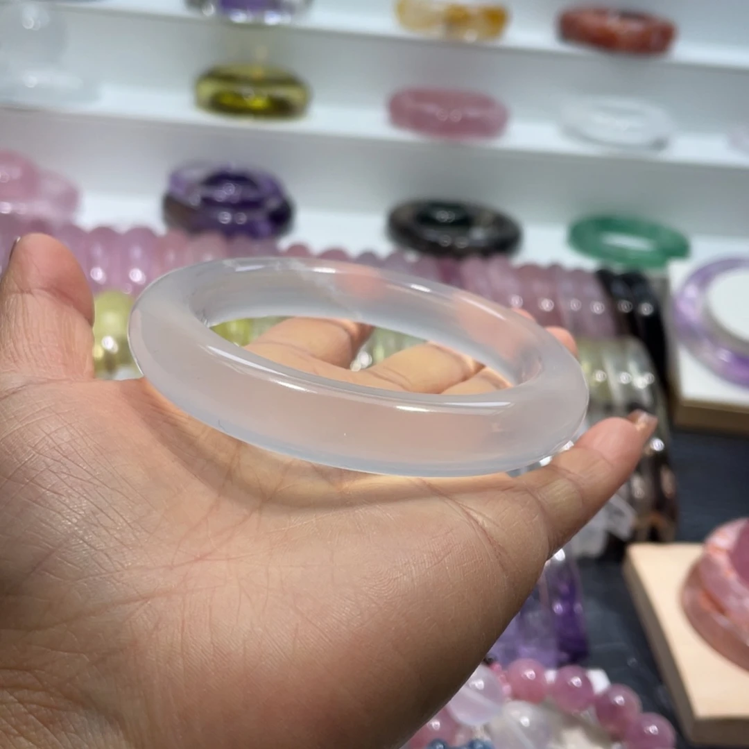 水晶手镯61圈口13号未镶嵌