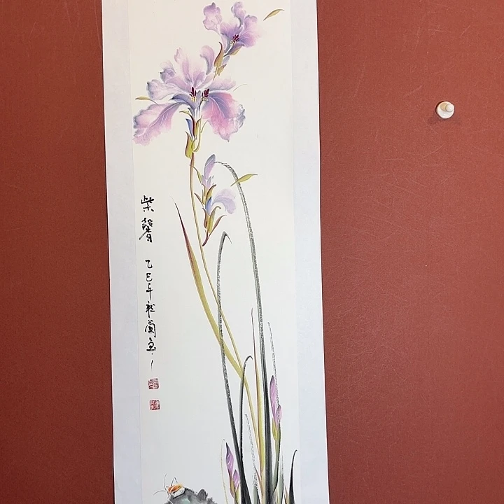 国画听兰老师花鸟