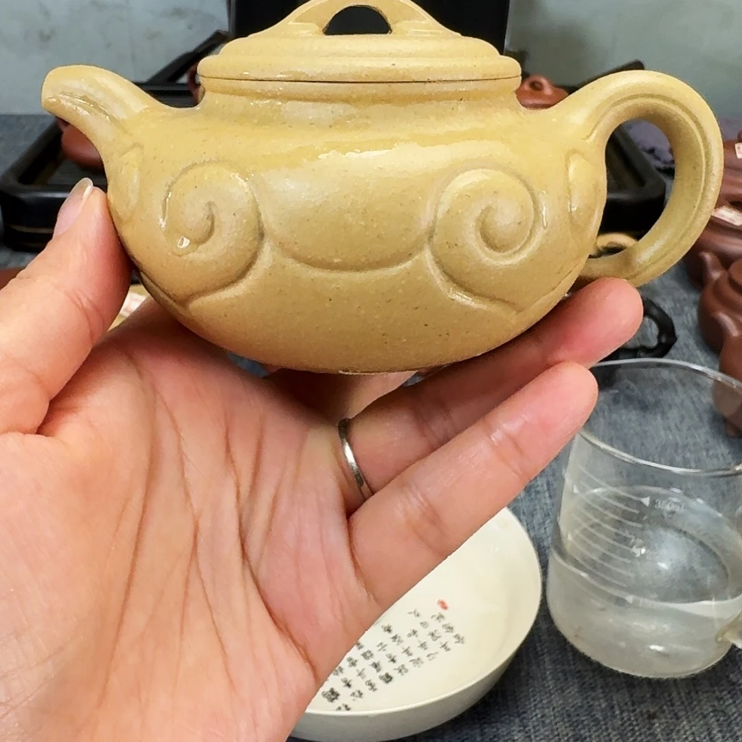茶壶紫砂全手工紫砂壶仿古如意