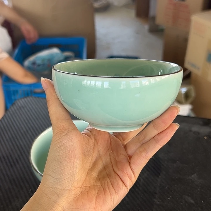 龙泉云间青瓷小米茶器
