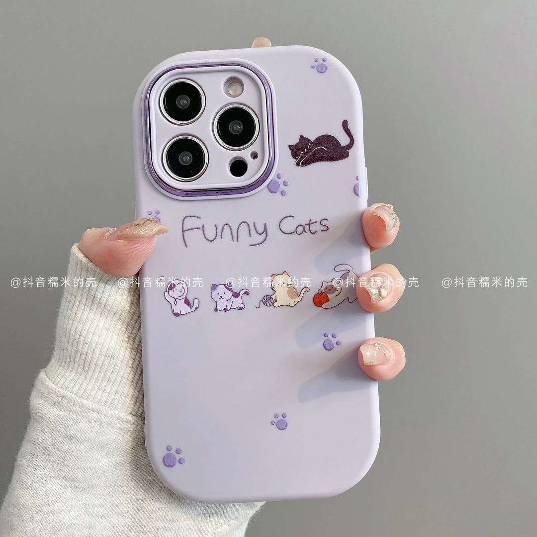 小胖妹适用iphone17promax苹果16手机壳15/14/13/12/11华为潮猫咪